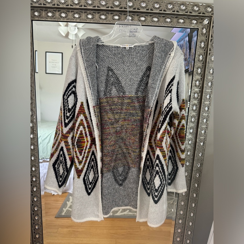 Hooded cardigan